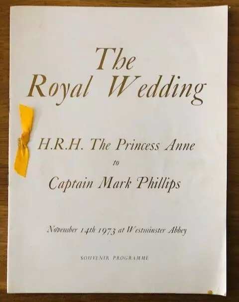 The Royal Wedding H.r.h. The Princess Anne To Captain Mark Phillips-£3.25 Ukpost