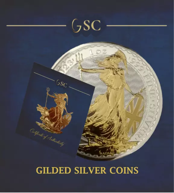 2023 Silver 1 Oz .999 Gilded Britannia Coin Final Queen Elizabeth II Edition