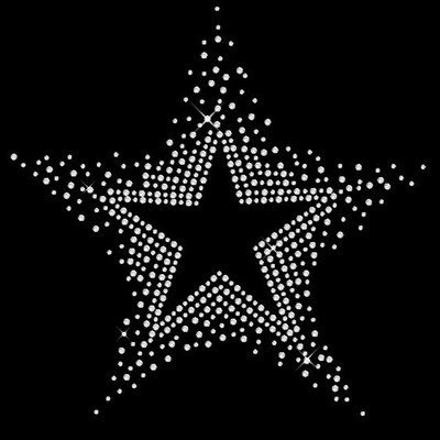 Hotfix Strass STAFFA motivo applicazione STAFFA immagine "Rock it" colore a scelta 110205 