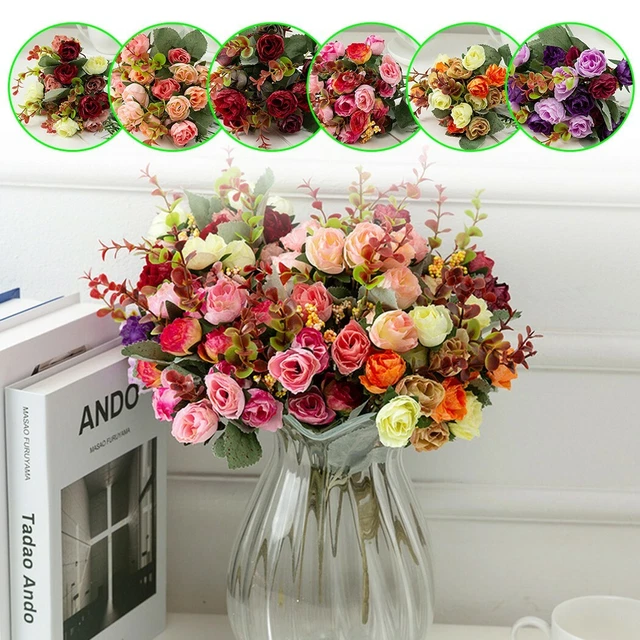 déco  Fleurs  art plante b1002  artificielle Art Fleur avec Coque  fleur de soie - 2