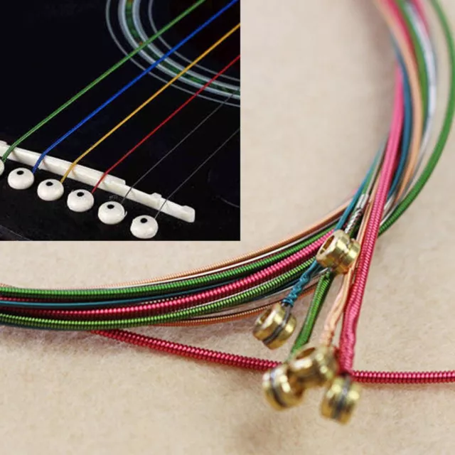 Rainbow E-A Steel Material Acoustic Guitar Strings Musical Instrument Parts