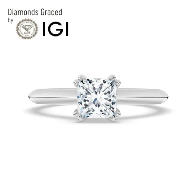D/VS1, 1.00 Ct, Solitaire Lab-Grown Diamond Engagement Ring in 950 Platinum