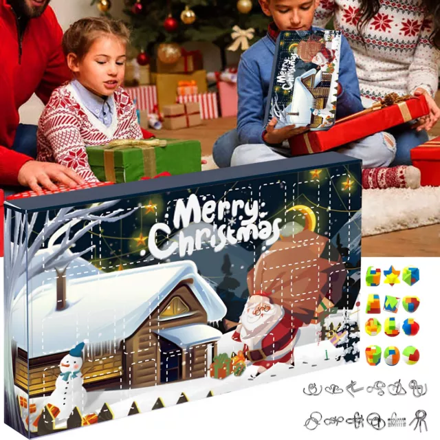 2023 Christmas Advent Calendar Xmas Blind Box Magic Trick Props Gift