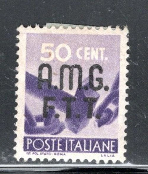 Italy Trieste Post Europe  Overprint A.m.g. F.t.t. Stamp Mint Hinged Lot 745Ax