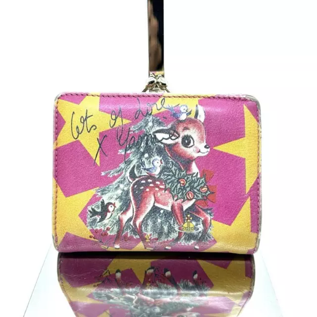 VIVIENNE WESTWOOD BIFOLD Wallet Clasp Bambi Orb Star $172.12 - PicClick