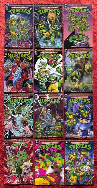 TMNT Teenage Mutant Ninja Turtles Saturday Morning Adventures 1-4 A B C; 1 2 3 4