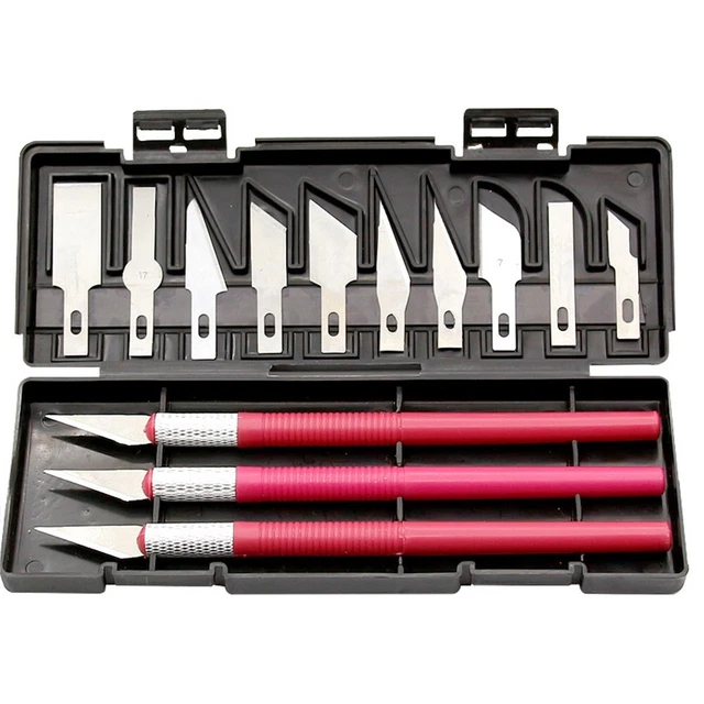 13Pcs Set Art Carving Cutter With Box Paper Sticker Cutter Wood Carving-Blade