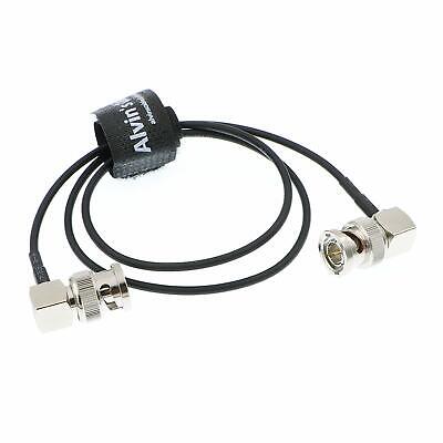 Alvin's Cables BNC Stecker auf Stecker RG179 Koaxialkabel für BMCC Video Blackmagic Kamera rechtwinklig zu Gerade 1M 