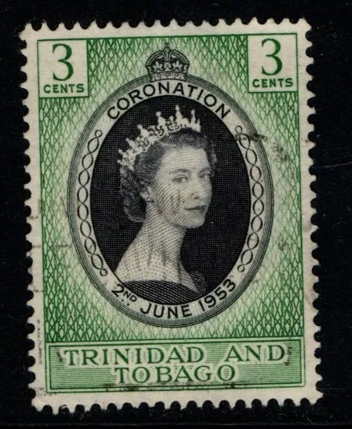 Trinidad and Tobago 1953 Queen Elizabeth II Coronation SG279 Used