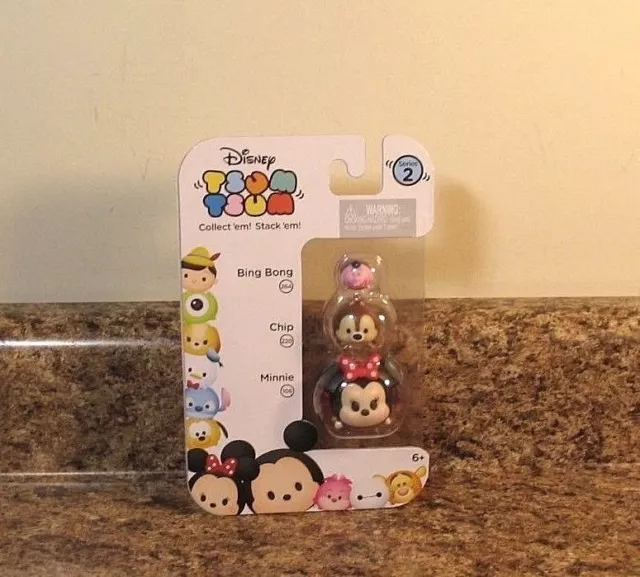 Disney Tsum Tsum 3 Pk Bing Bong Chip Minnie Series 2 NEW