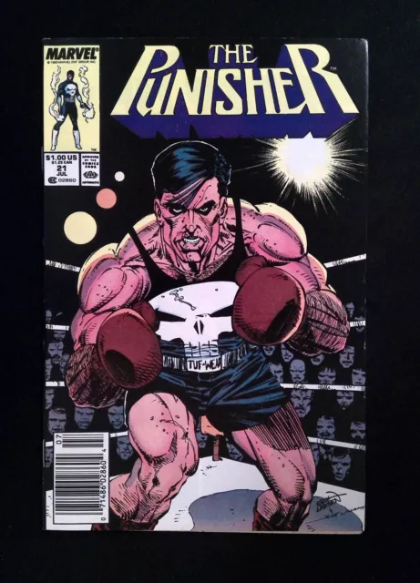 Punisher #21 (2ND SERIES) MARVEL Comics 1989 VF/NM NEWSSTAND