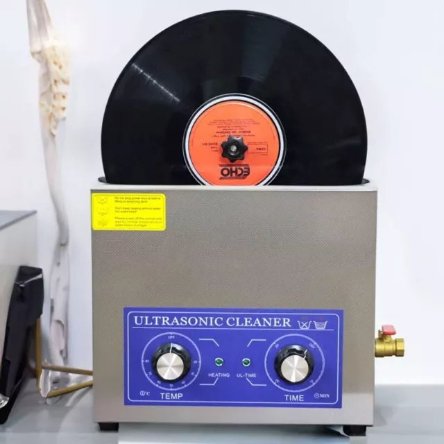 6 Records Version Ultrasonic Vinyl Record Cleaner Support Temperature Adjustment
