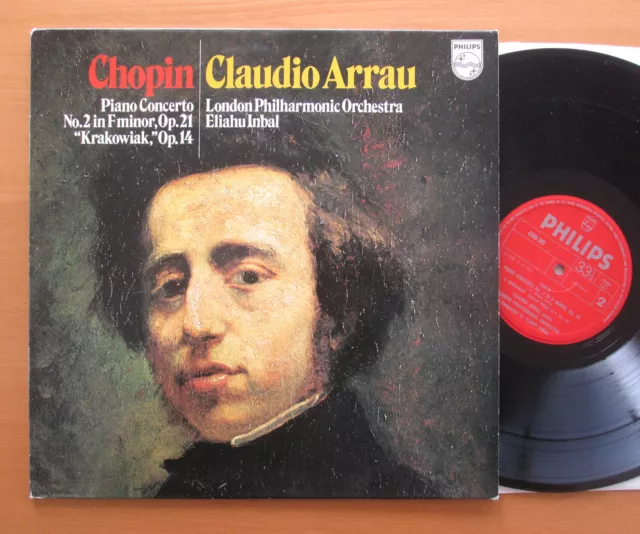 SAL 6500 309 Chopin Piano Concerto no. 2 Claudio Arrau Eliahu Inbal NM/EX