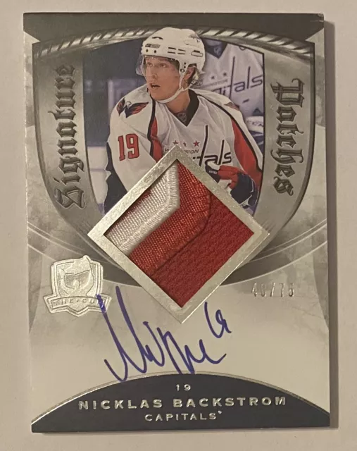 2008-09 The Cup Nicklas Backstrom Rookie Signature Swatches /75