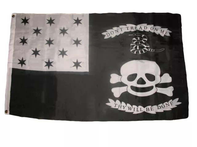 3x5 War of 1812 American FLAG tread Gadsden tea party snake pirate 3'x5' Banner