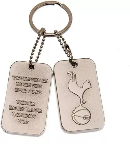 New Official Tottenham Hotspur F.C. Dog Tag  Keyring ( Spurs )