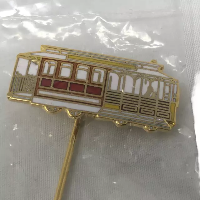 VTG NIP San Francisco California Cable Car Lapel Pin Muni Trolley SF