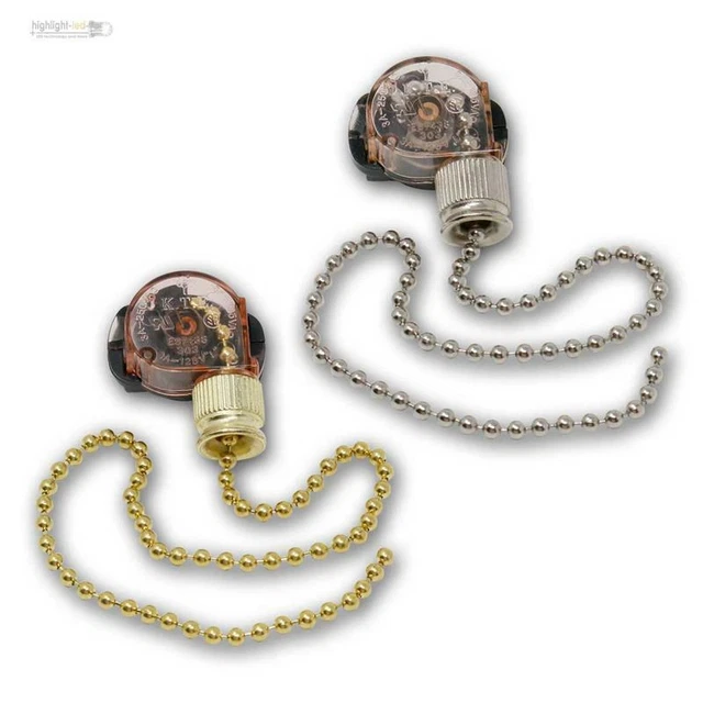 Parallelower Zugschalter 4 Stück | EIN/AUS Schalter Mit Schnur | 250V/2A