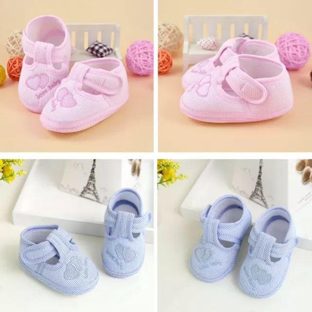 Toddler Newborn Baby Girl Crib Shoes Pram Soft Sole Prewalker Children Anti-slip