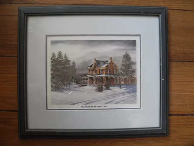 Druck Schomberg Homestead1982 Trisha Romance Bild mit Rahmen