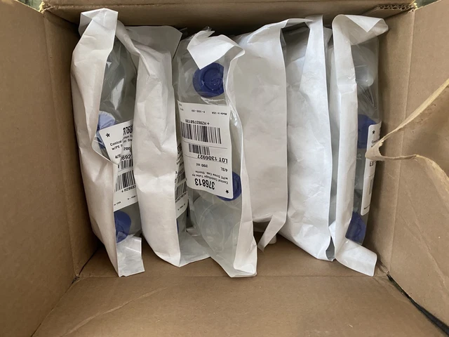 (48) Thermo Nunc 200mL Conical Centrifuge Tubes PP w/PE Screw and Cap 37613