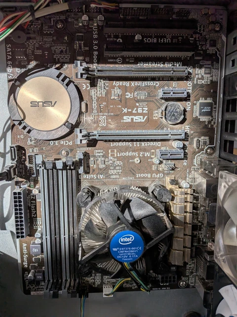 Z97 Fans ASUS Z97-K MOTHERBOARD With CPU And Cooler fan £63.10 - PicClick UK