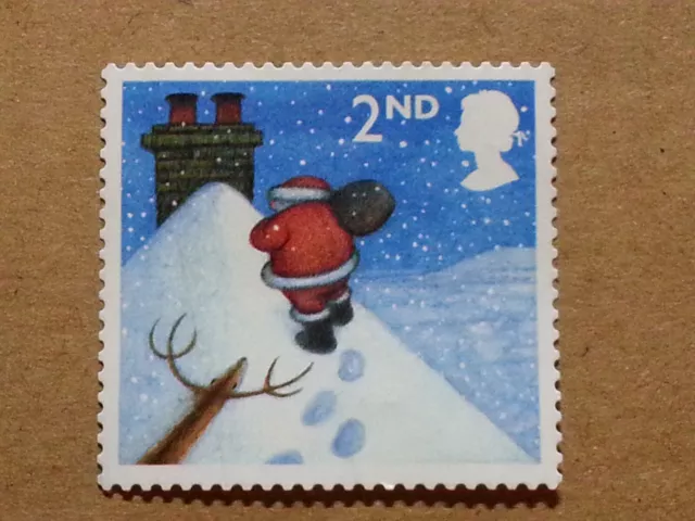 50 X 2Nd Second Class Unfranked Xmas Stamps Off Paper Fv £42.50. High Quality