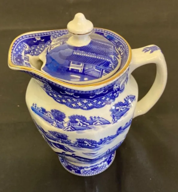 Wade-Ringtons Tea Lidded Jug 1995 -Blue And White - Decorative - Rare Bargain