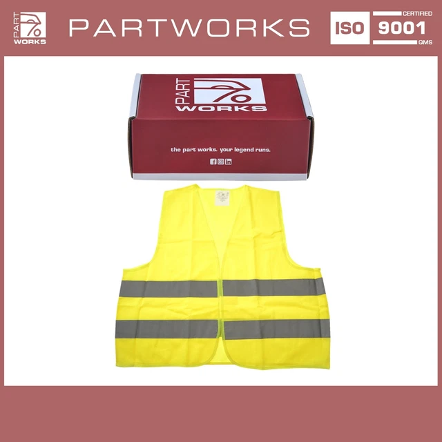 Gilet Avvertenza Veicolo Giallo Din En Iso 20471 In Xl Per Tüv Hu 1X