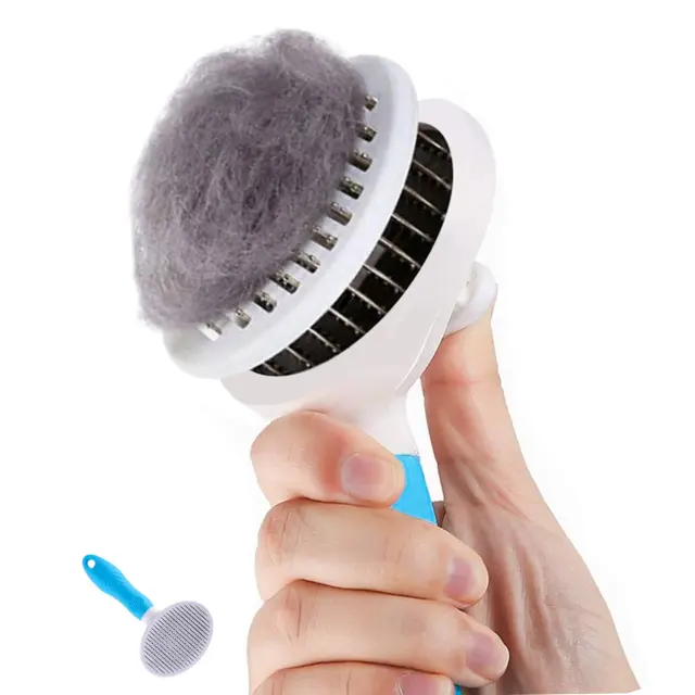 Cat Brush, Self Cleaning Slicker Brushes for Shedding and Grooming Removes Loose