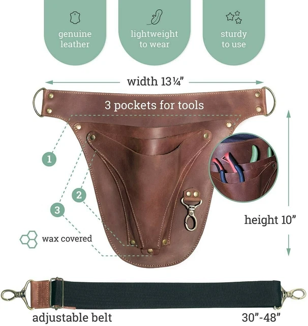 tui Couteau Pliant Ceinture Pochette Ceinture En Cuir Tourbon Pour Couteau  Pliant - EDC, Camping, Outils, Modle LP00299 Pochette Ceinture Cuir Brun