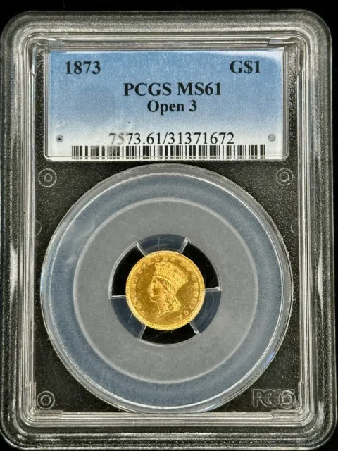 1873 gold dollar coin