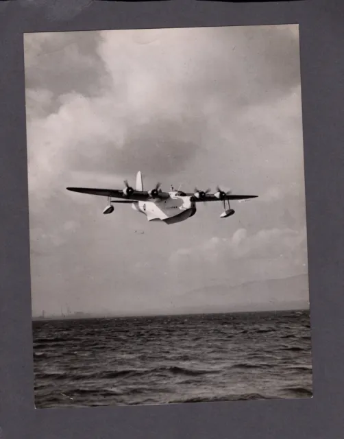 Short Sunderland Flying Boat Large Vintage Photo Raf