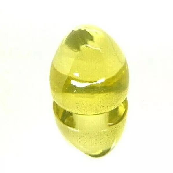 1x Limone Quarzo Citrino Pietra Preziosa - Tondo Cabochon 10,0x9,0mm (CL029)