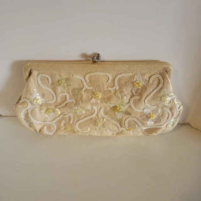 Vintage Walborg Made in Japan Embroidered Beaded MCM Clutch Bag