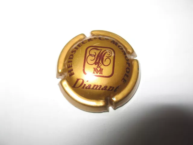 1 capsule de champagne Heidsieck Monopole Cuvée Diamant N°58 or et marron