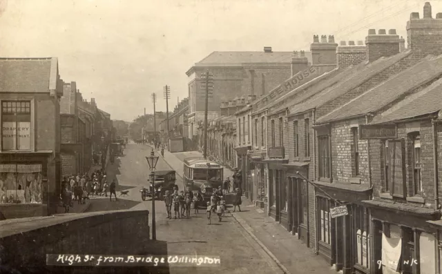 Willington Near Crook. High Street From Bridge # 9 By H.lindsay