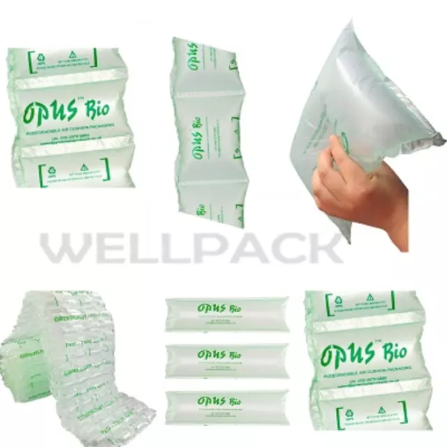 AIR PILLOWS CUSHIONS PACKAGING BIODEGRADABLE Pre inflated Void Loose fill Bag UK
