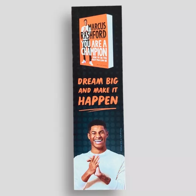 You Are A Champion Marcus Rushford PROMOTIONAL BOOKMARK Collectible not the book
