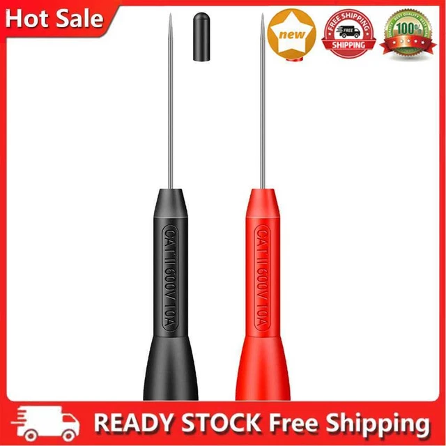 2pcs Insulation Piercing Needles Tip Non-destructive Multimeter Test Probes