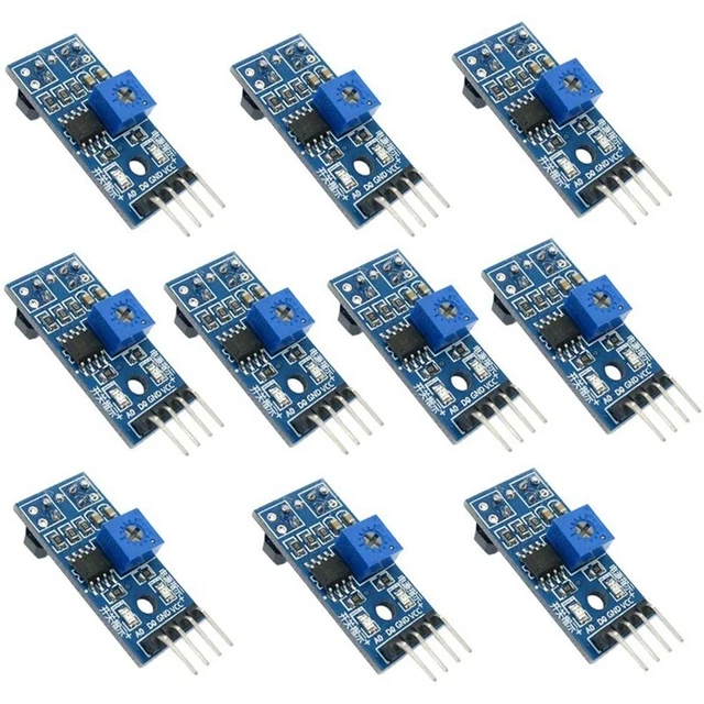 10PCS TCRT5000 Infrared Reflective Sensor Module IR Barrier Line Track1502