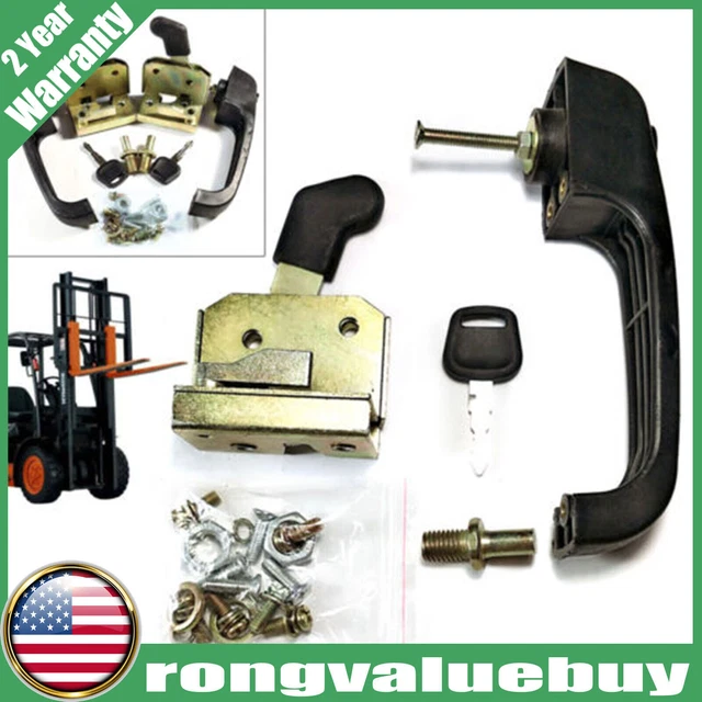 For Tractor Heavy Equipment Locking Door Handle Loader Door Lock Universal