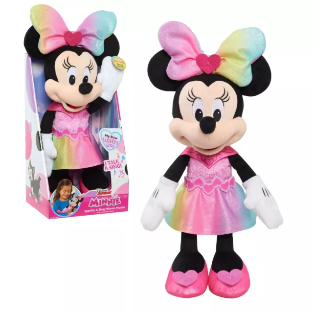Disney Clubhouse Junior Singing Fun Minnie Mouse Mickey Talking Doll Plush Toy