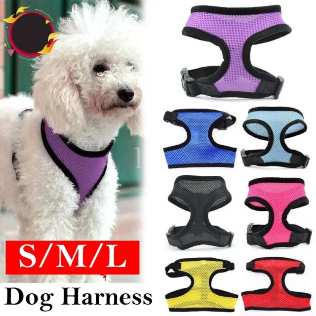 Breathable Mesh Small Dog Pet Harness Puppy Vest For Small Cat and Dogs Harness