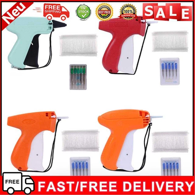 Clothes Garment Sewing Price Label Tagging Tags Gun+5 Needles+1000 Barb