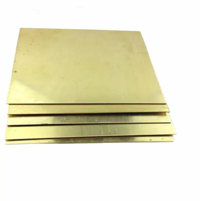 1pcs Brass Metal Sheet Plate 0.8mm x 100mm x 100mm