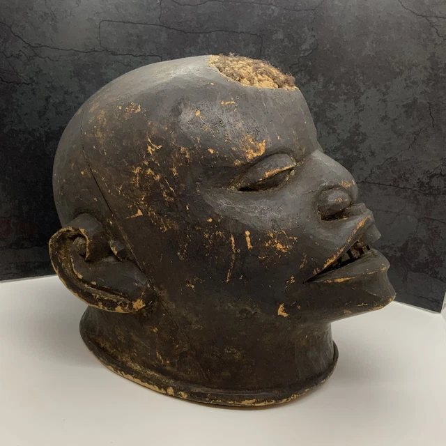 Traditional African Makonde Lipico Helmet Mask 5