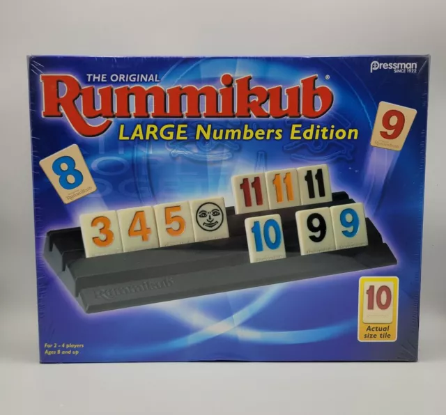 Pressman Rummikub Large Numbers Edition The Original Rummy Tile Game