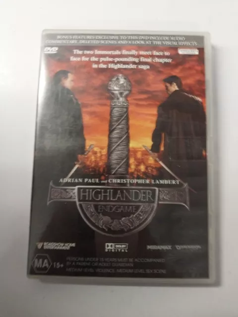 Highlander - Endgame  (DVD, 2000) Christopher Lambert, Adrian Paul dl39