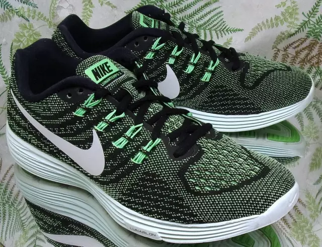 Nike Lunar Tempo Green Black Sneakers Running Walking Athletic Shoes Womens Sz 9